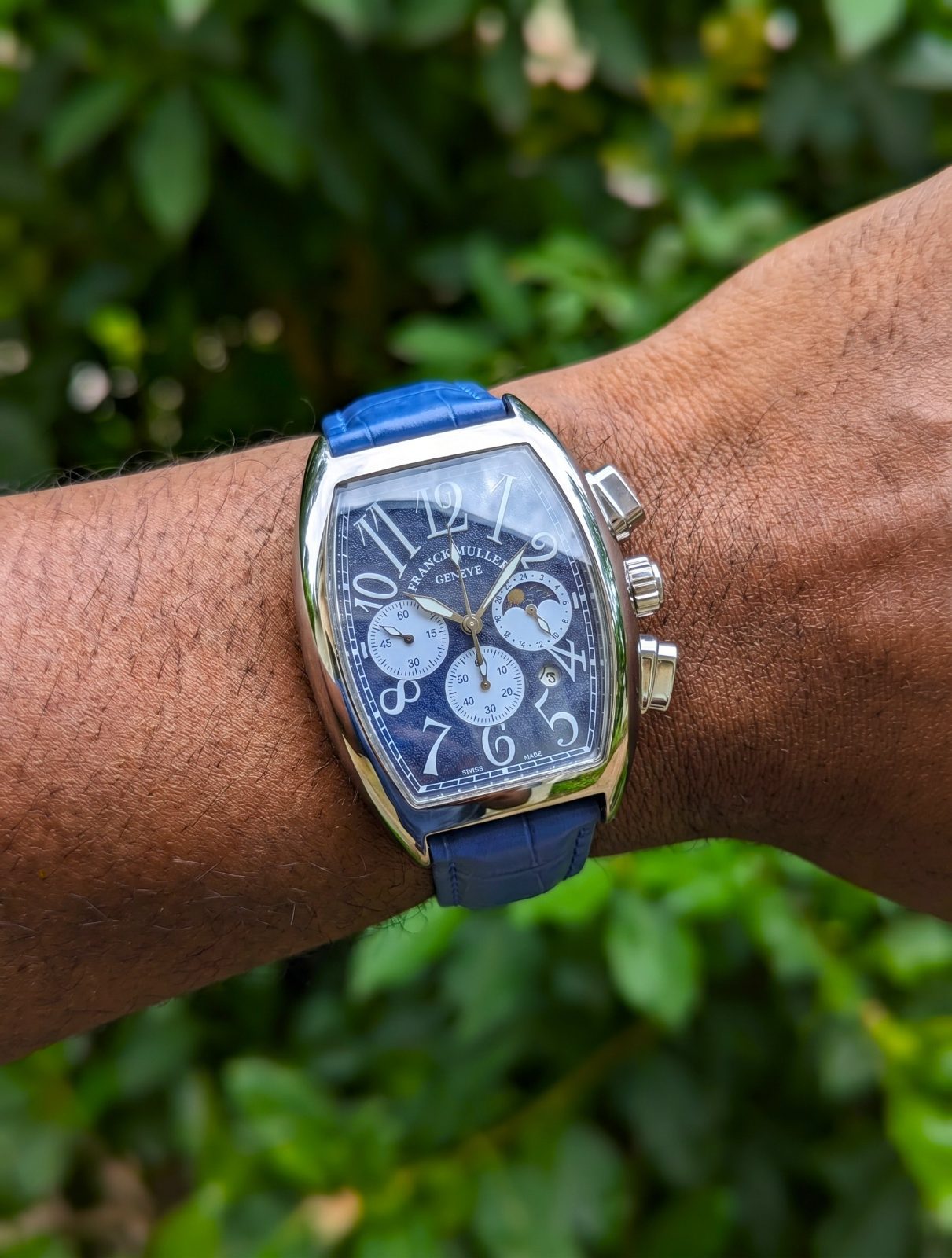 Franck Muller Genève Tonneau Chronograph view 2