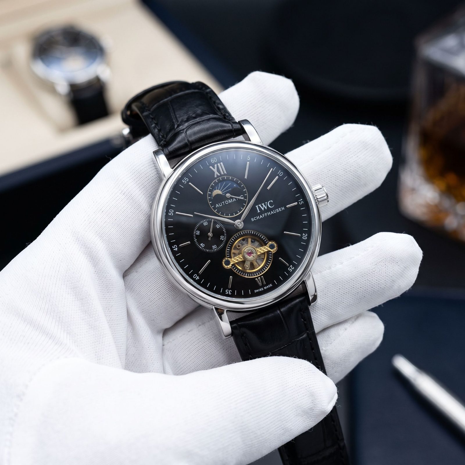 IWC Schaffhausen Portofino Automatic Tourbillon Moon Phase (copy) view 1