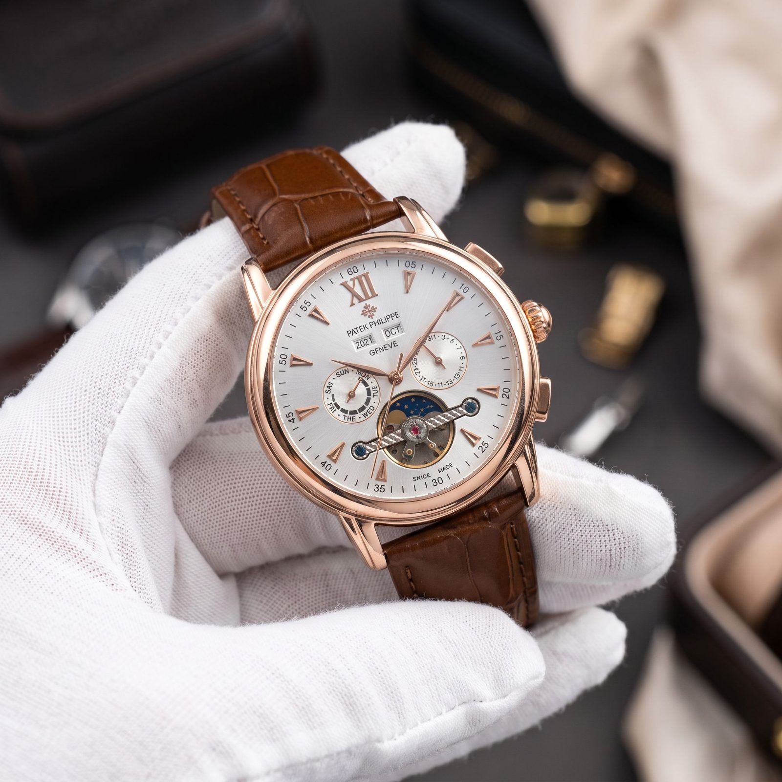 Patek Philippe Geneve Tourbillon Day-Date (copy) view 1