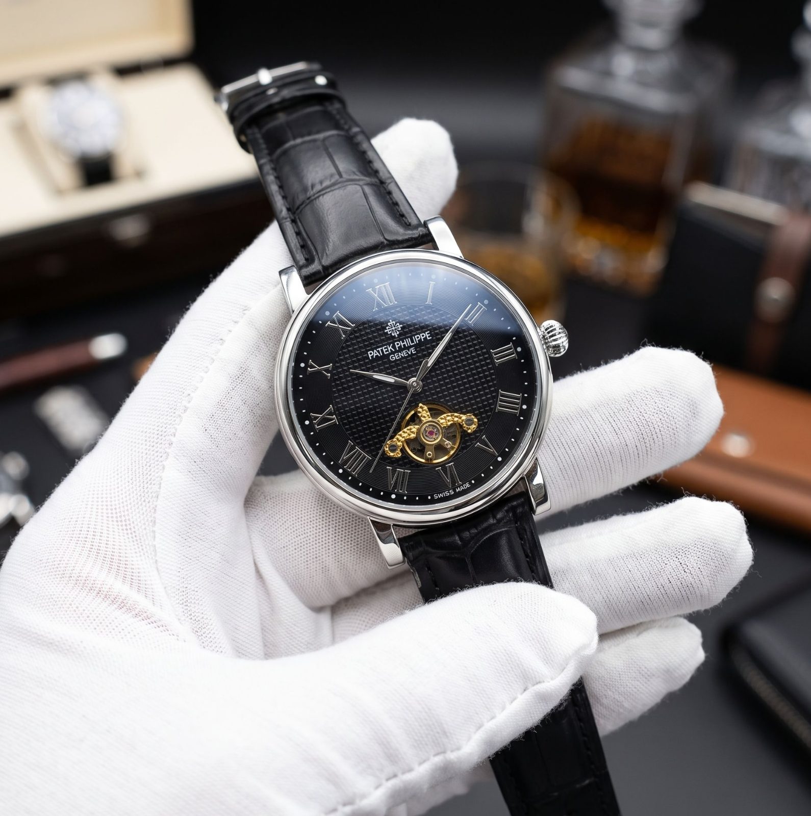 Patek Philippe Genève Open-Heart Dress Watch view 1