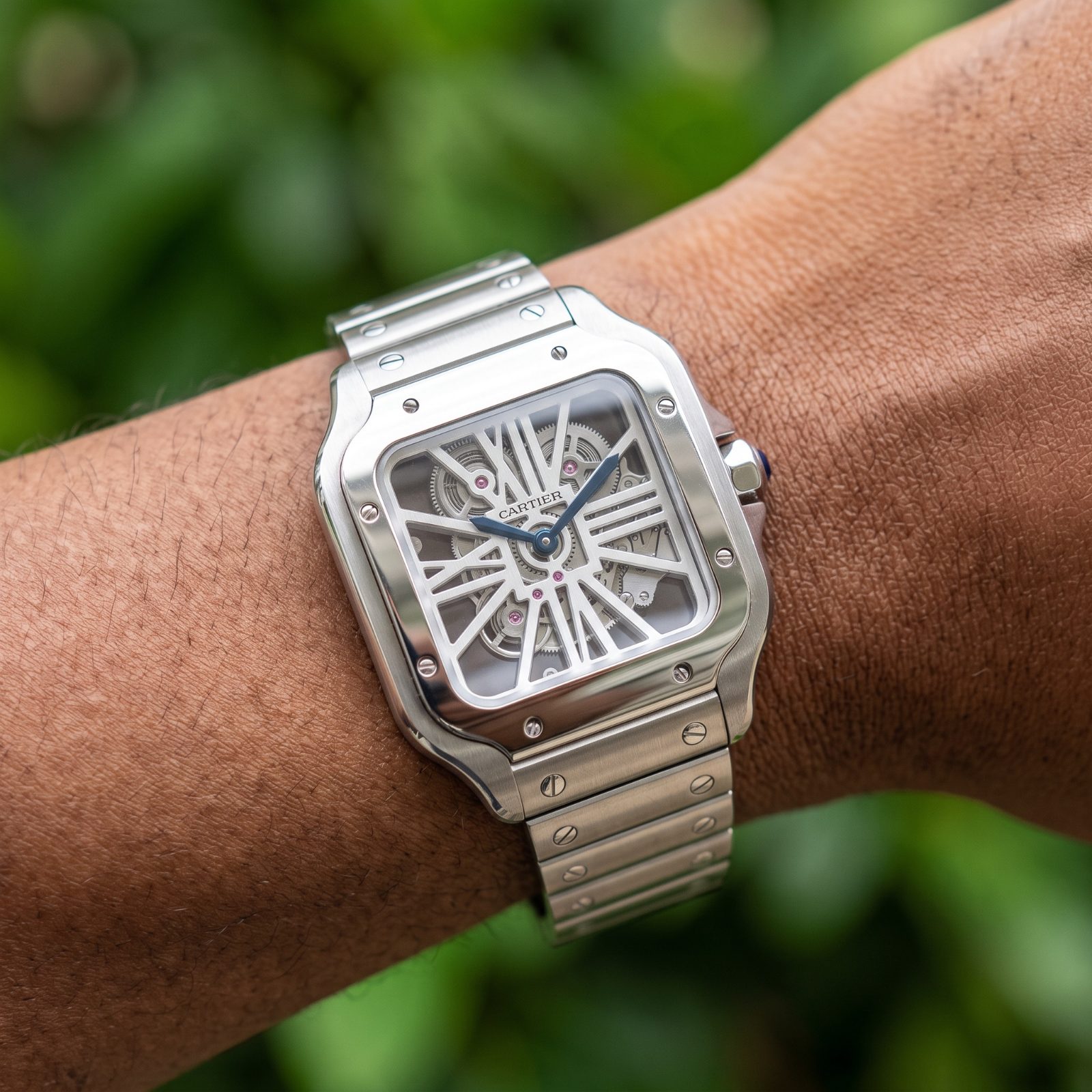 Cartier Santos Skeleton view 2