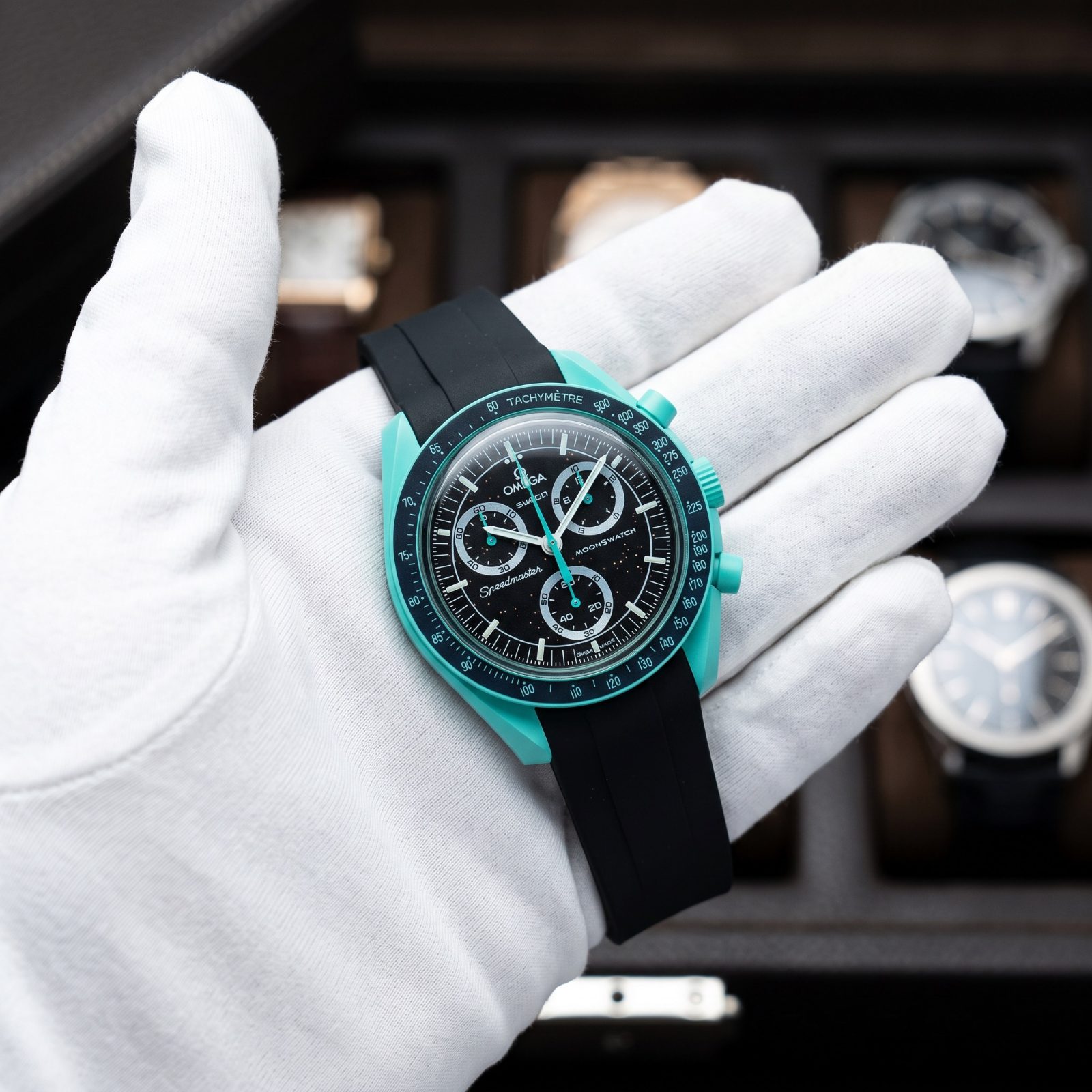 Omega x Swatch MoonSwatch Mission to Uranus Speedmaster view 1