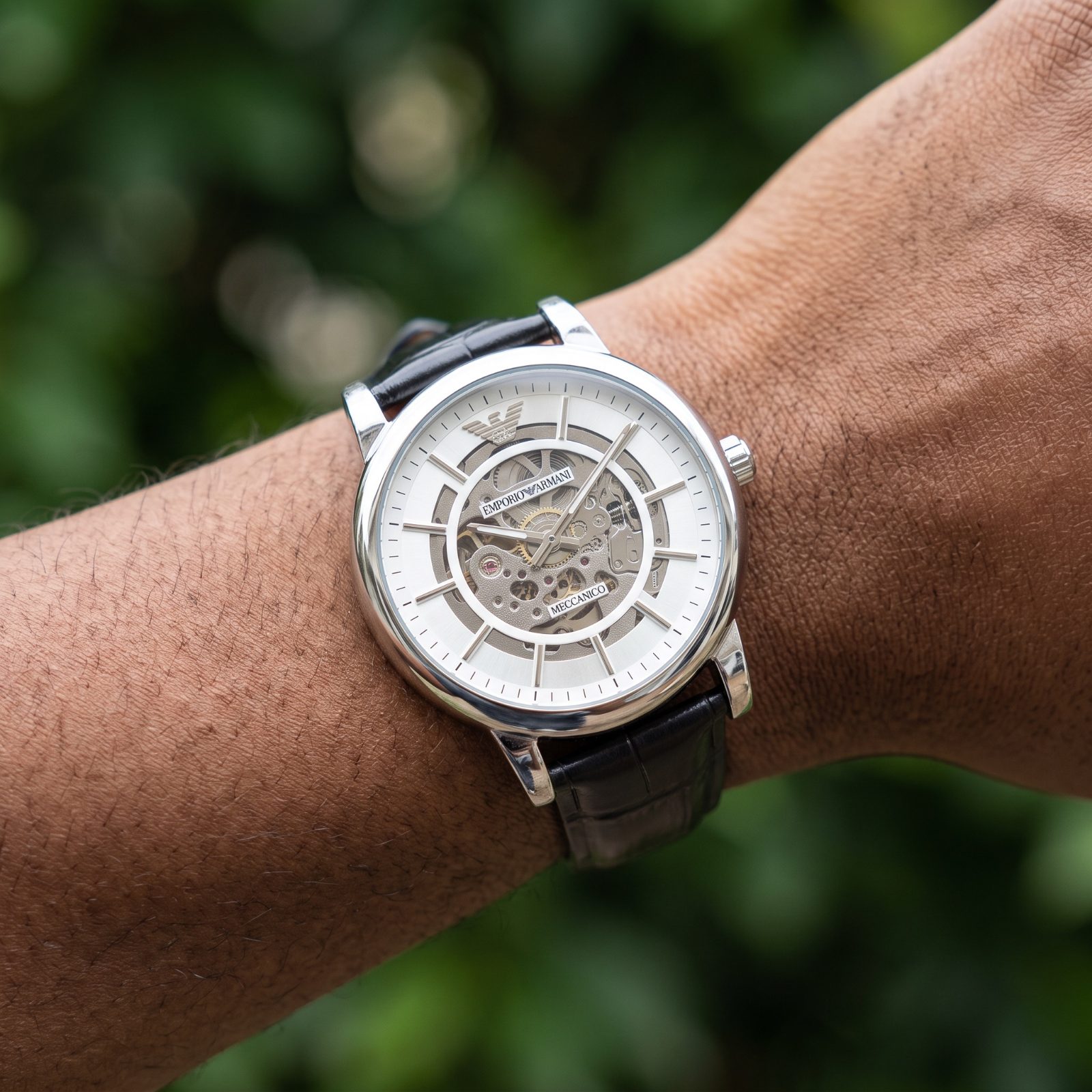 Emporio Armani Meccanico Skeleton Watch view 2