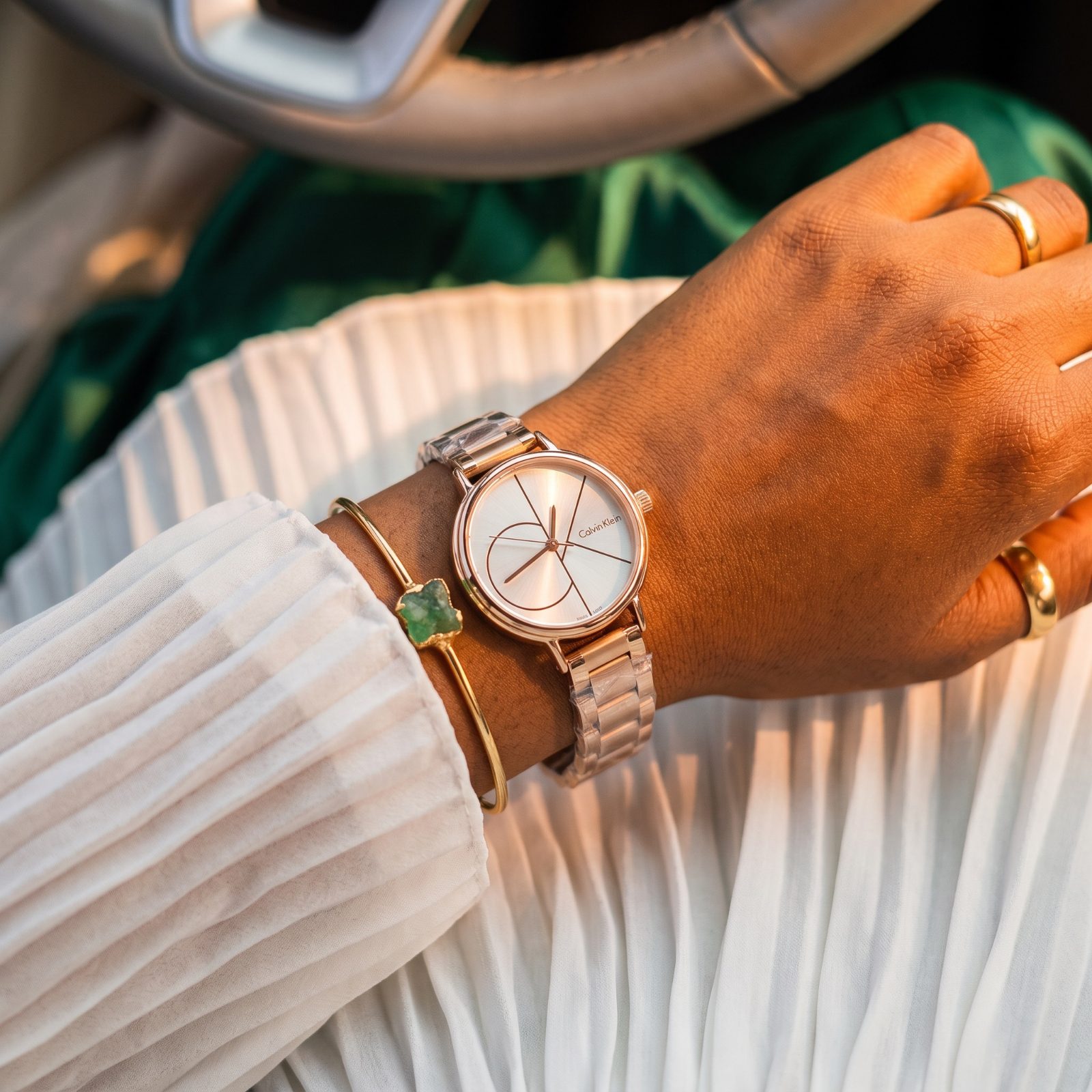 Calvin Klein Rose Gold-Tone Bracelet Watch view 2