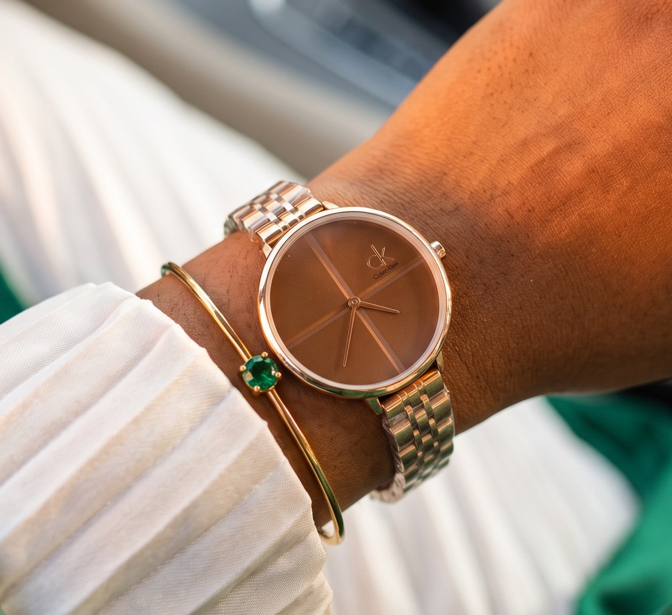 Calvin Klein Rose Gold-Tone Bracelet Watch view 2