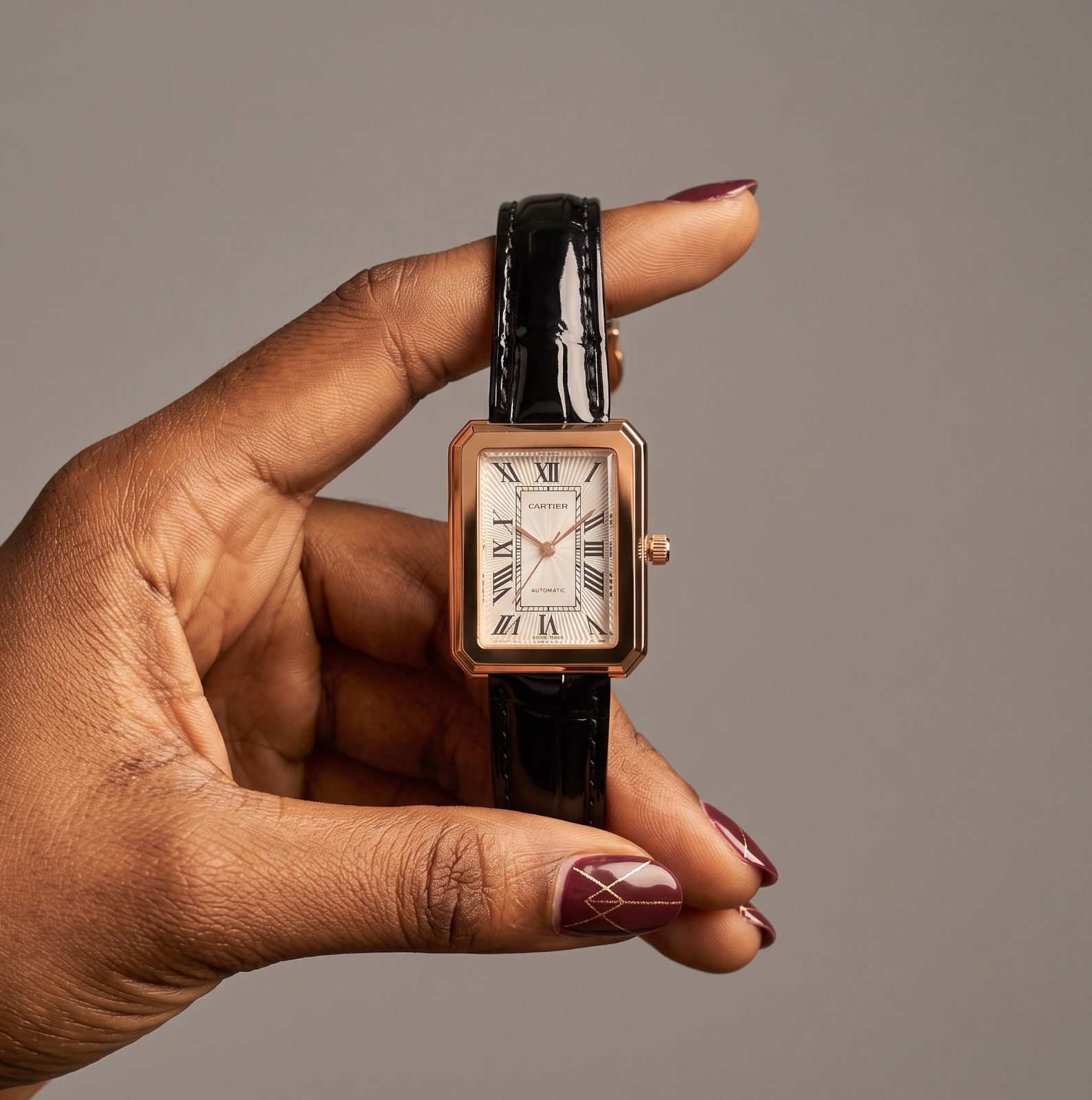 Cartier Rectangle Rose Gold-Tone Watch view 1