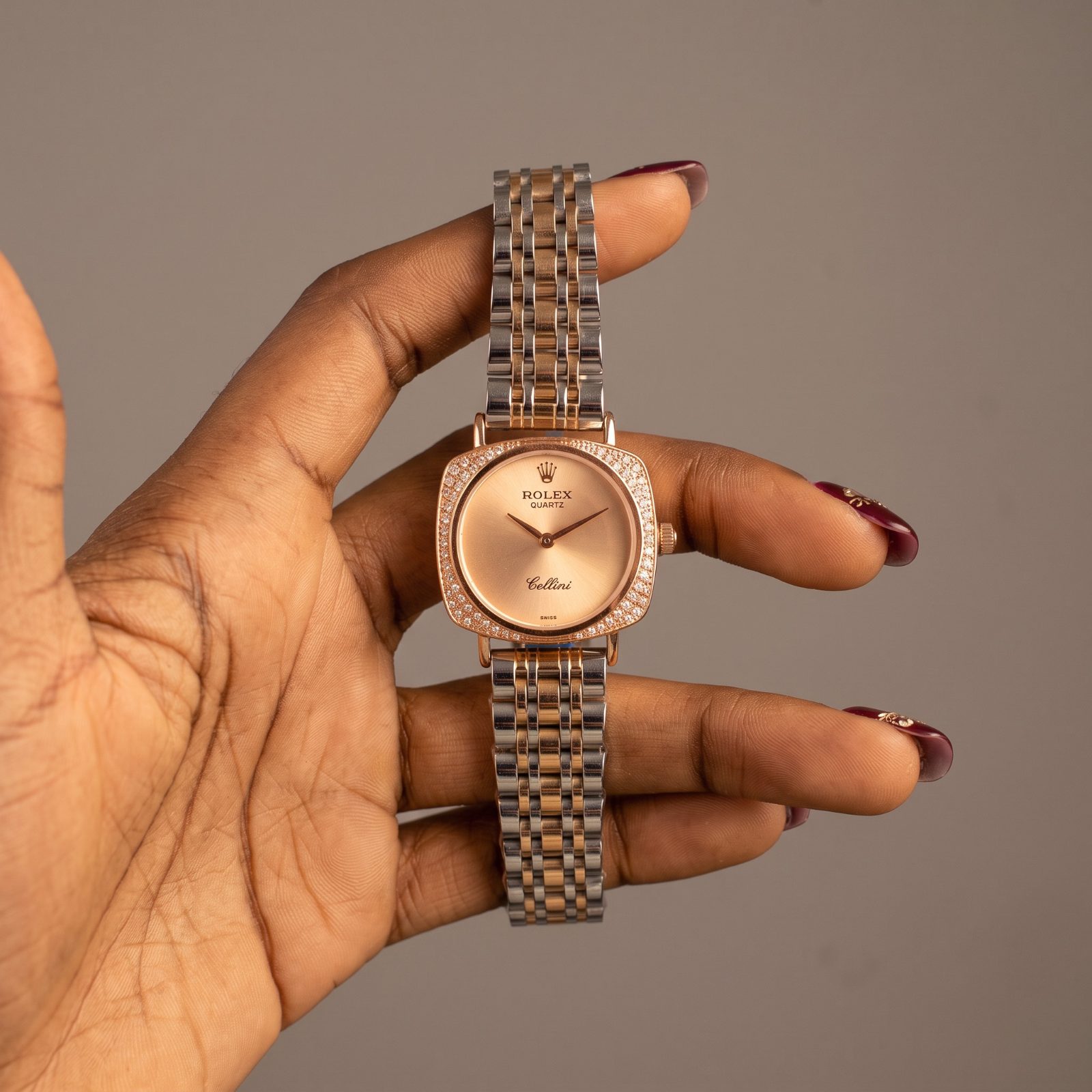 Rolex Cushion Diamond rose Gold