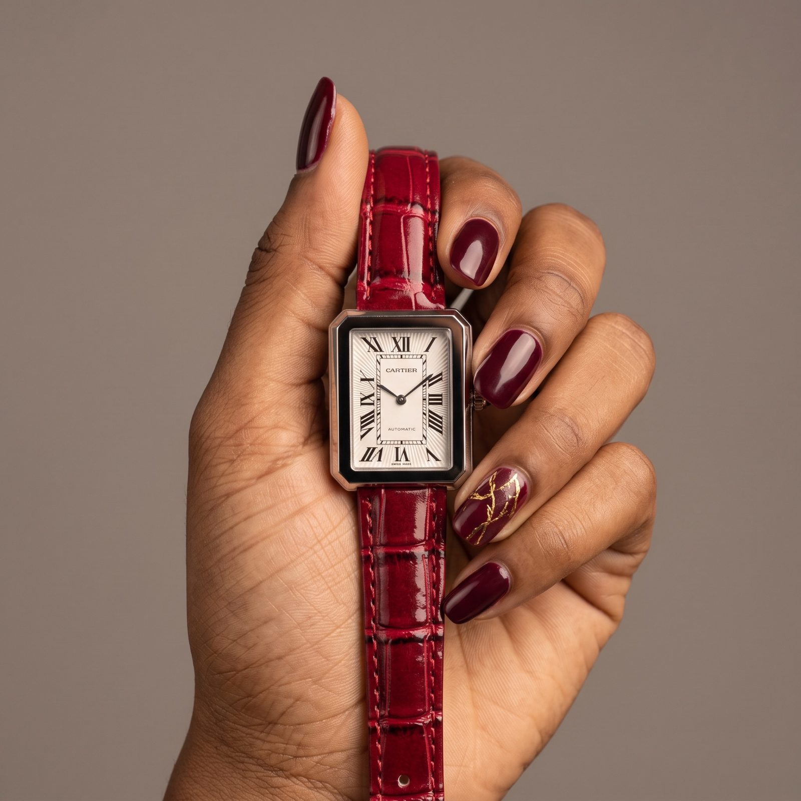 Cartier Rectangle sliver-Tone Watch view 1