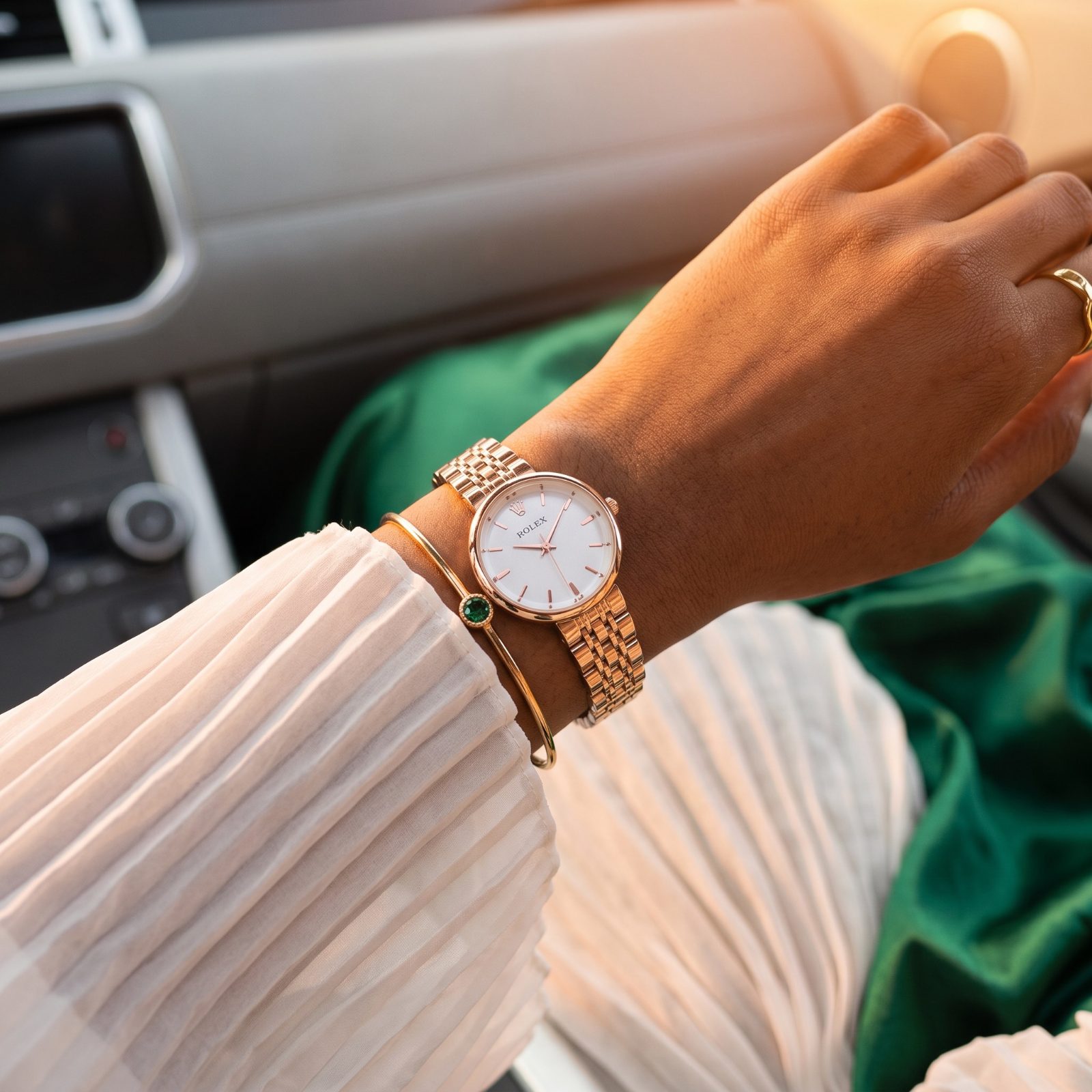 Rolex Rose Gold-Tone Dress Watch view 2