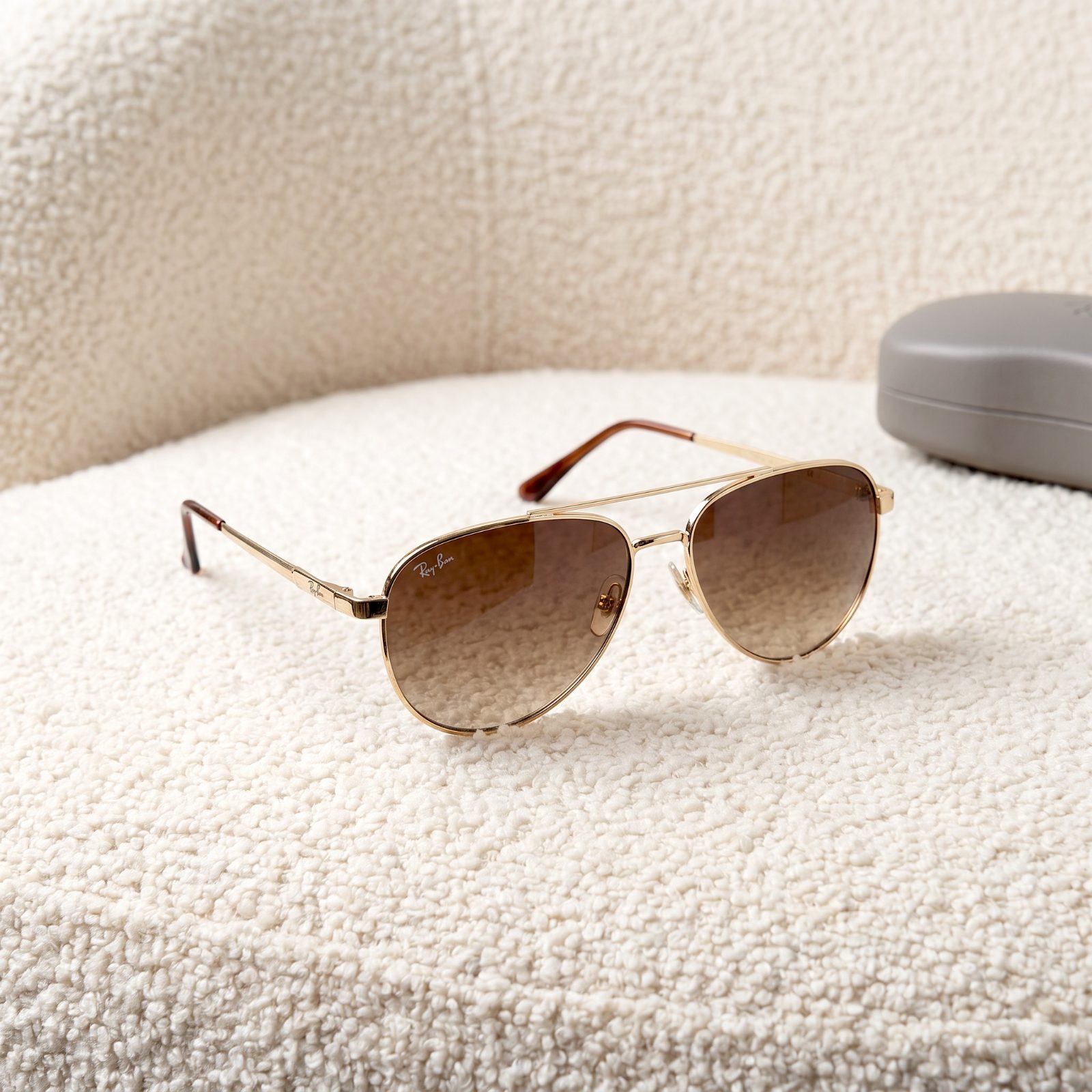 Ray-Ban Gold Aviator Sunglasses