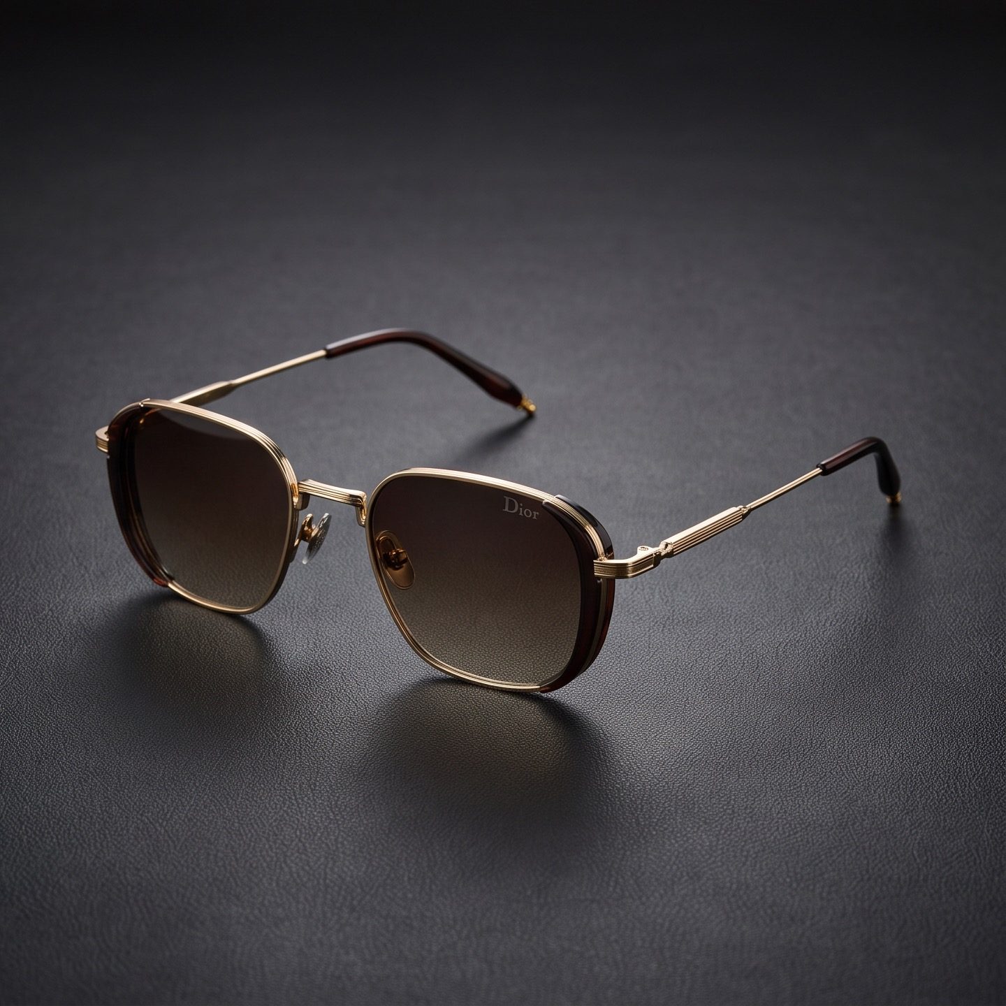 Dior Square Metal Sunglasses view 2