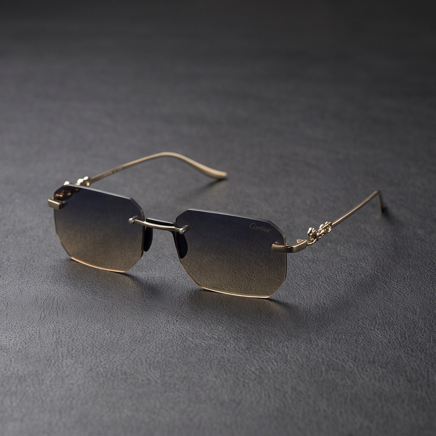 Cartier Rimless Panthère Sunglasses view 2