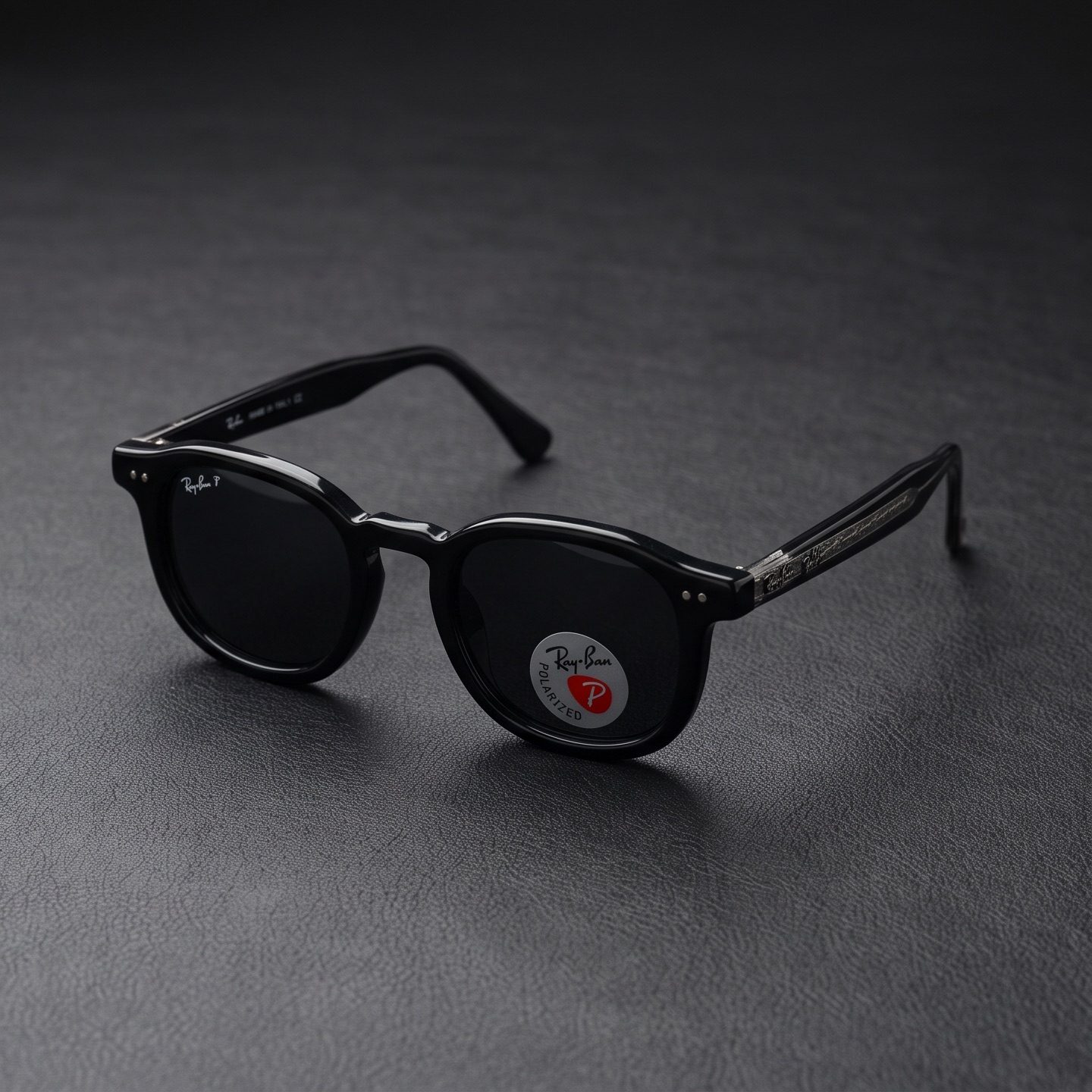 Ray-Ban Polarized Round Acetate Sunglasses view 2