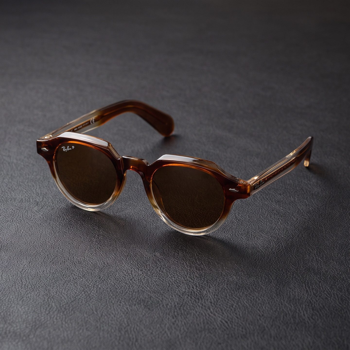 Ray-Ban Polarized Round Acetate Sunglasses view 2