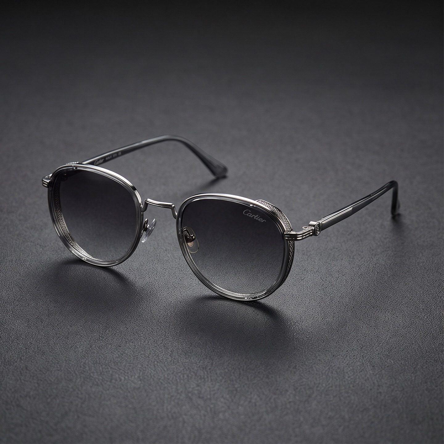Cartier Round Metal Sunglasses view 2