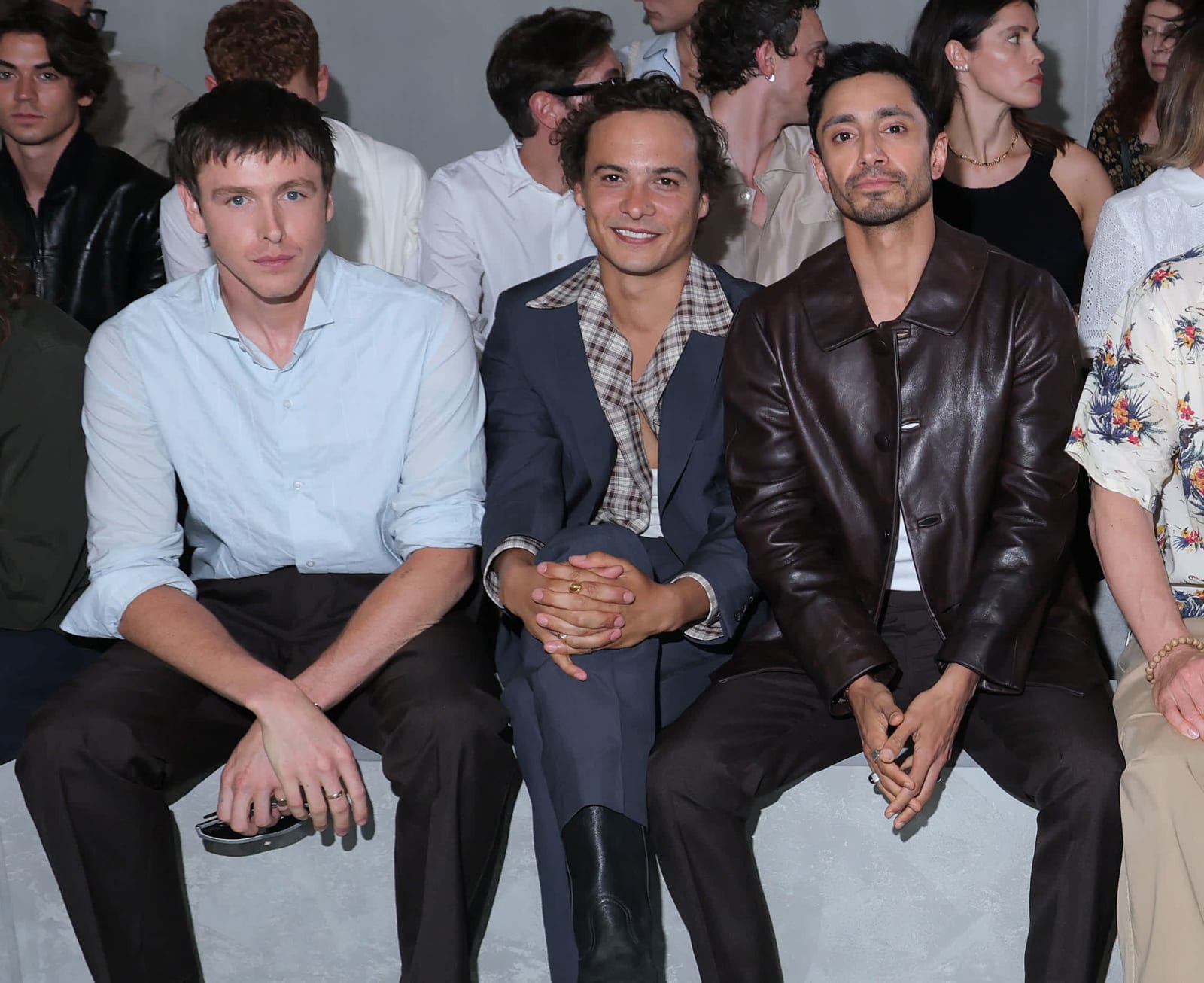 Harris Dickinson, Frank Dillane, Riz Ahmed Prada Men's SS26