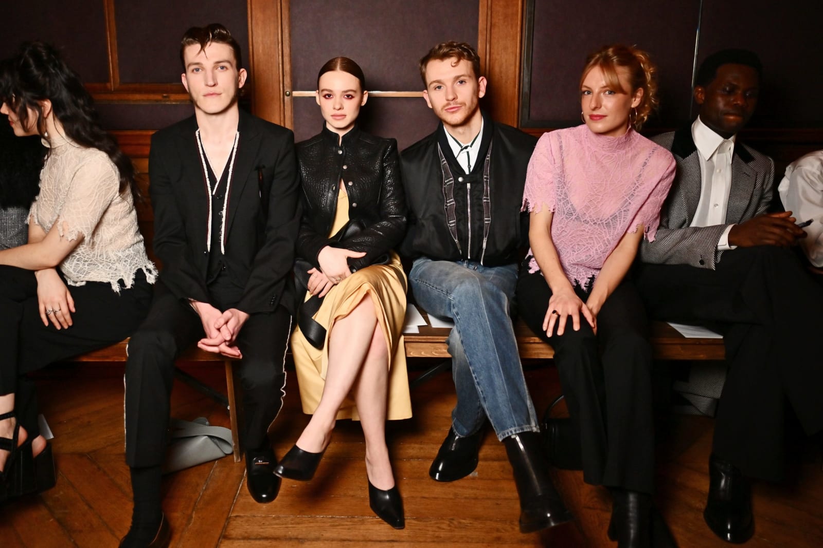 Ewan Mitchell, Sadie Soverall, Harry Lawtey, Una Burnand and Victor Alli