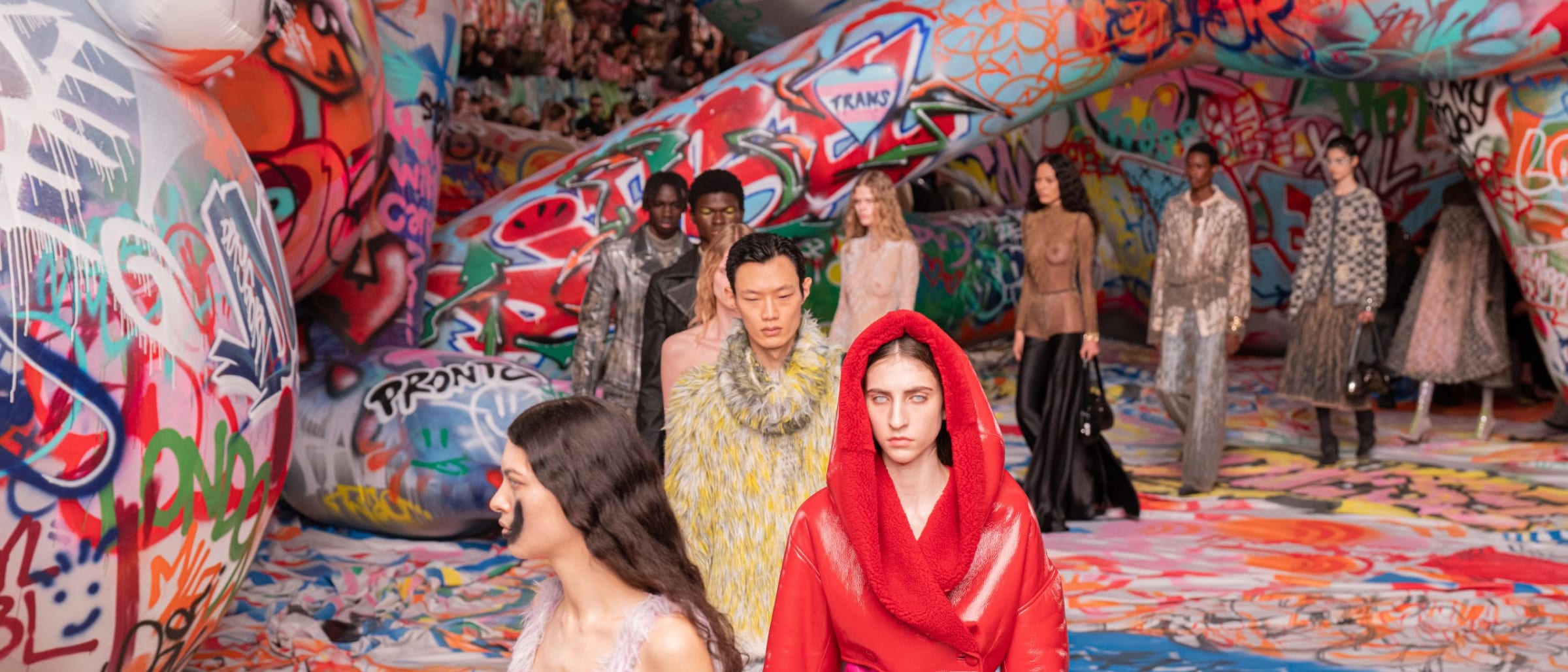 Diesel FW25: 3200 Sq Meters of Graffiti Collides with Tweed