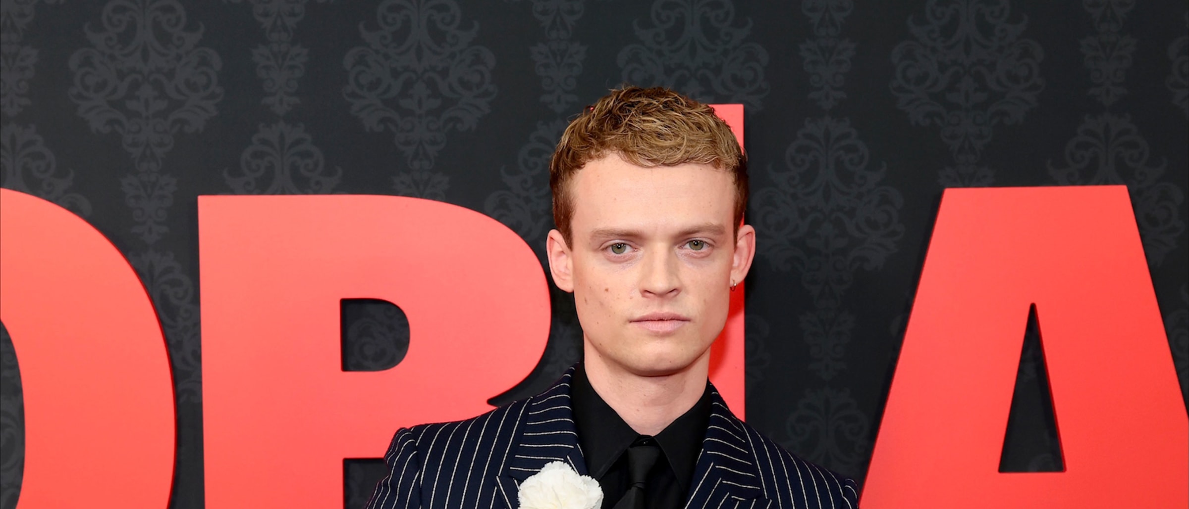 Anson Boon in Striking CELINE HOMME at 'MobLand' Premiere in New York