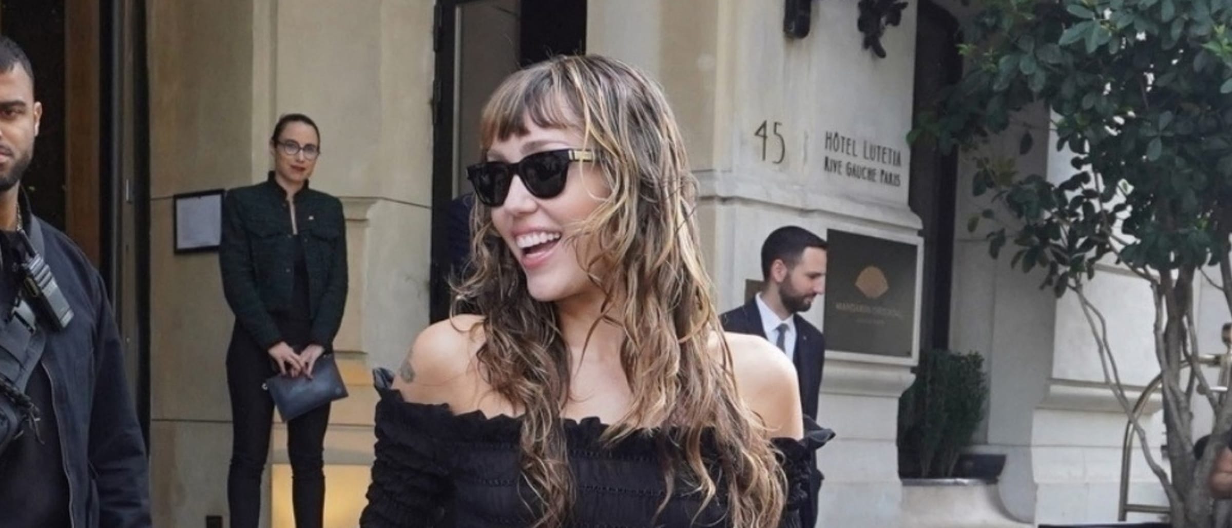 Power Dressing with Miley Cyrus in Paris