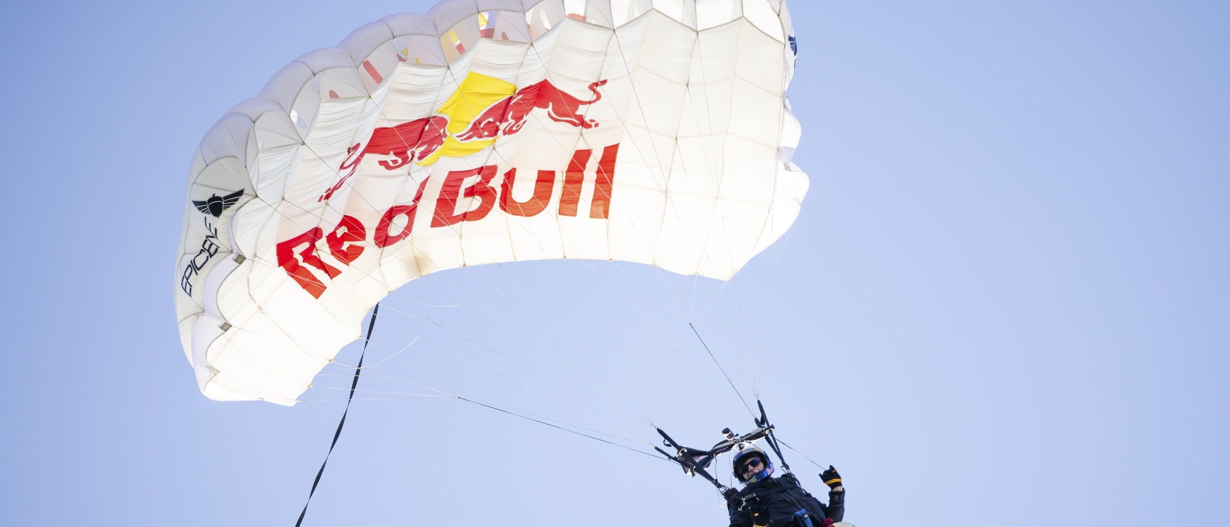Red Bull and Prada Linea Rossa Collaborate with Sean MacCormac on Historic Skysurfing Feat