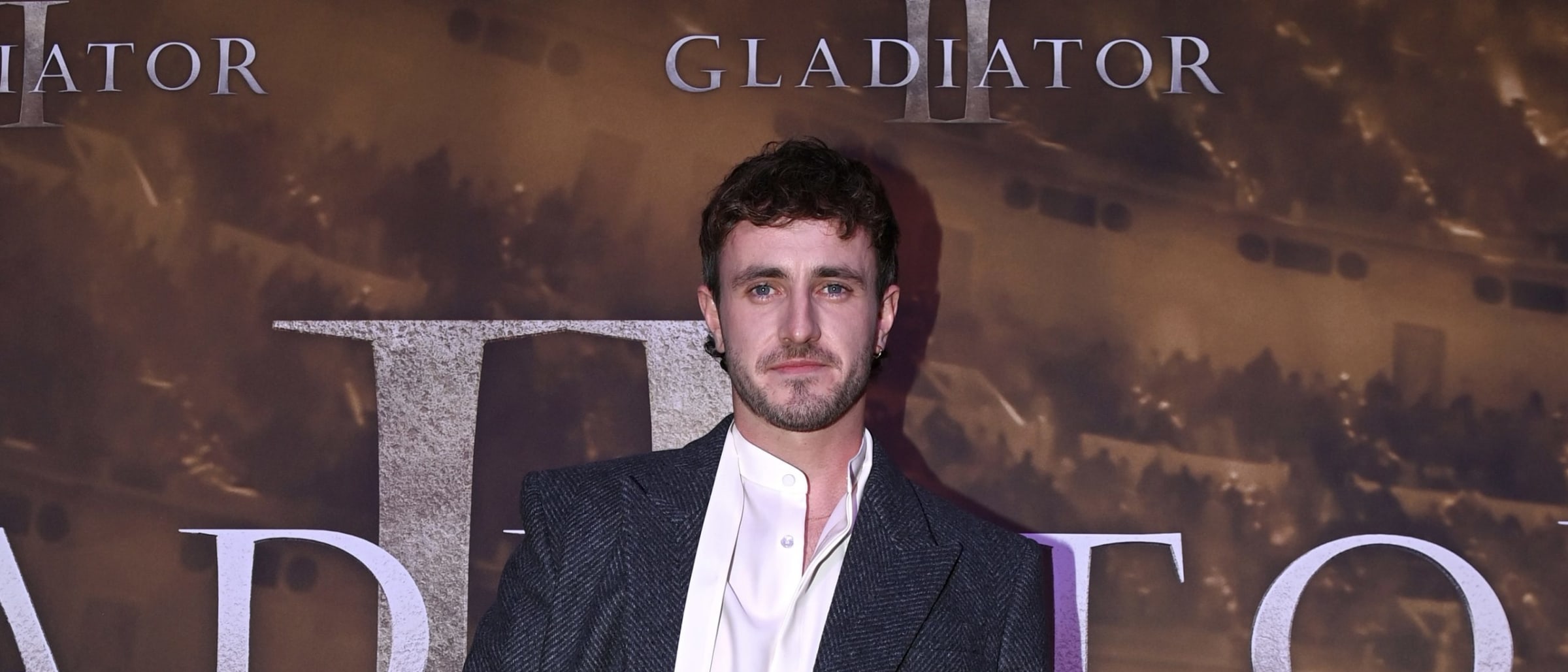 Paul Mescal Wears Custom Gucci to Dublin’s ‘Gladiator II’ Premiere