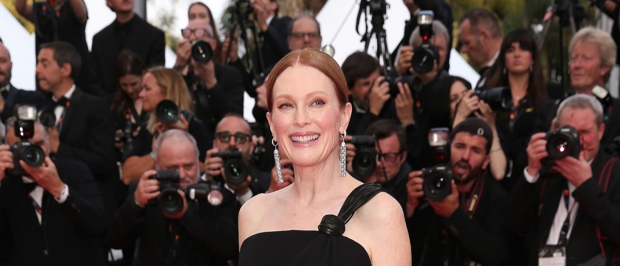Julianne Moore Stuns in Bottega Veneta Gown at Cannes for 'The Phoenician Scheme'