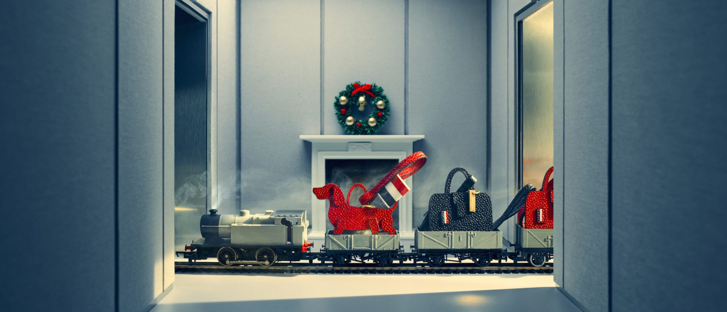 Step Inside Thom Browne’s 2024 Holiday Elevator Express: A World of Luxury and Imagination