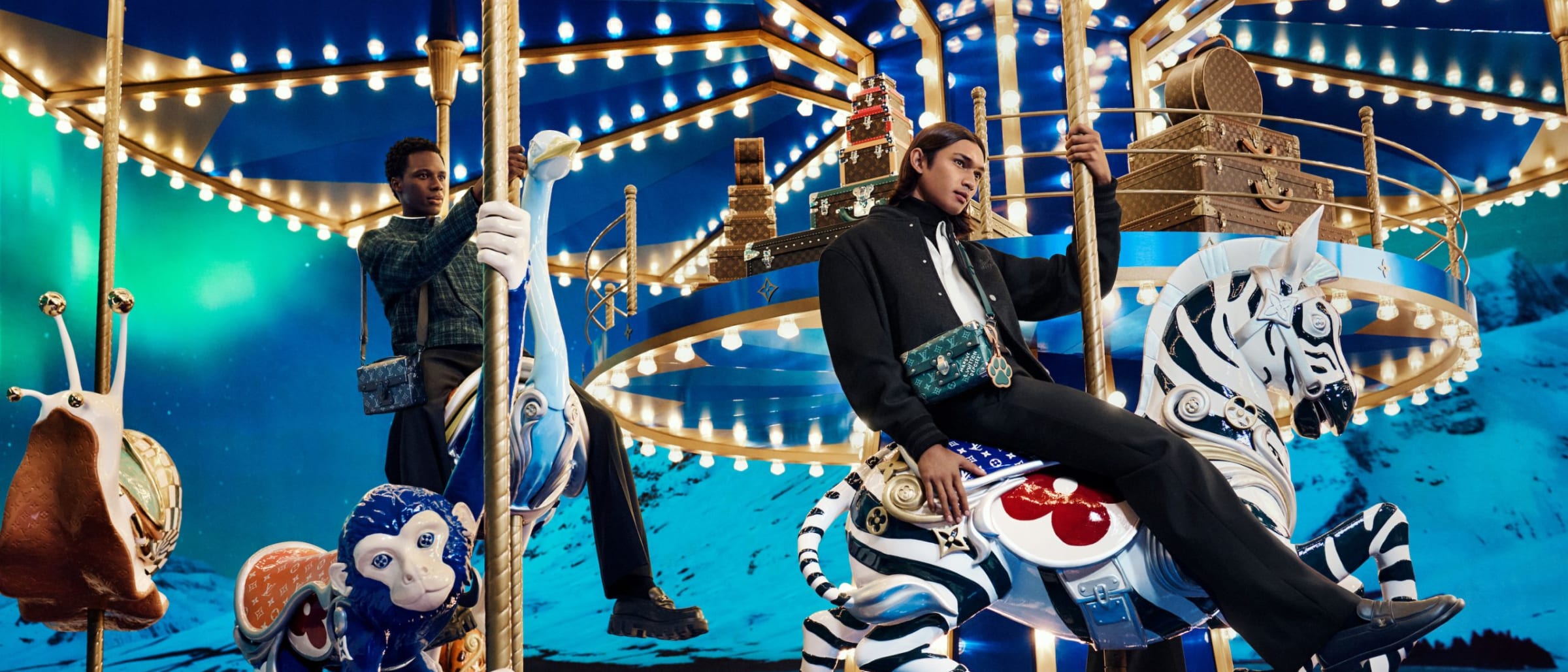 Louis Vuitton Transforms the Holiday Season into a Carousel of Dreams