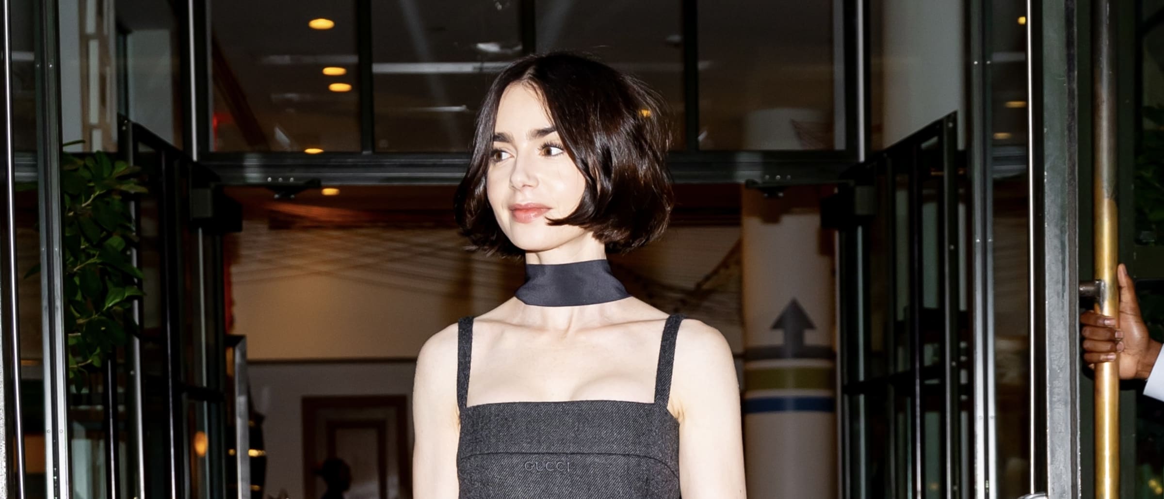 Lily Collins Stuns in Daring Gucci Fall-Winter 2024 Jumpsuit