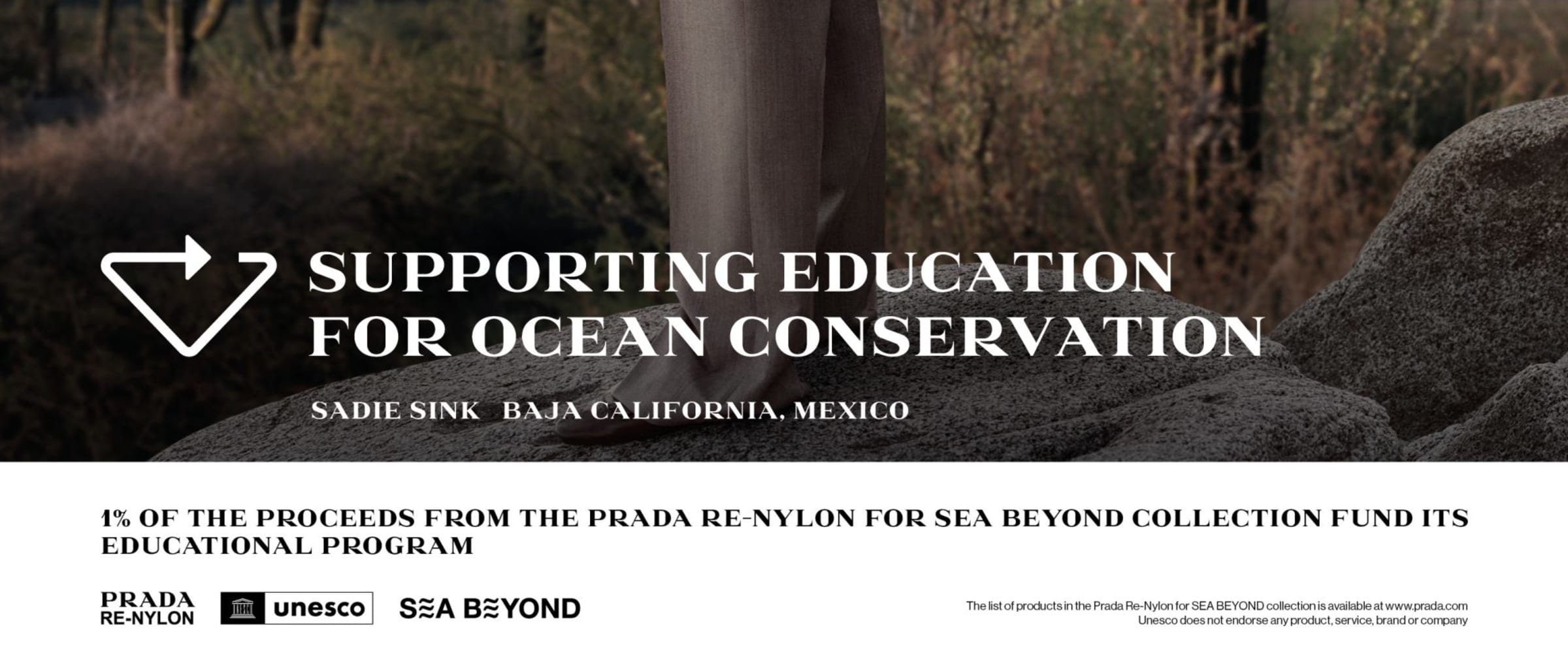 Prada Re-Nylon Makes Waves With Sadie Sink For Ocean Conservation