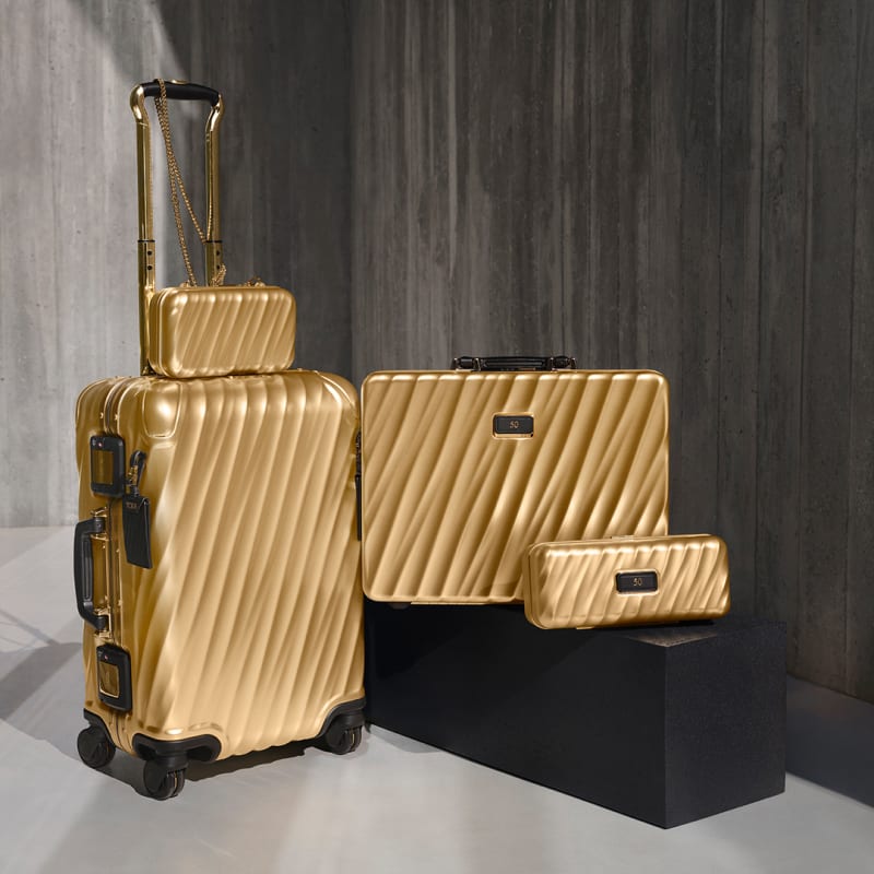 TUMI Turns 50 with a Gilded Limited-Edition Collection
