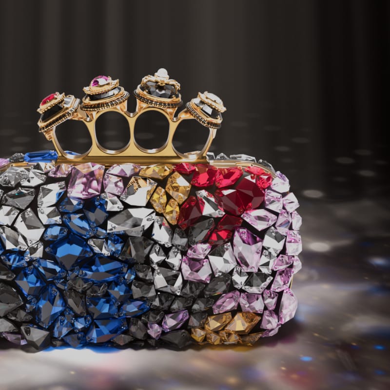 The McQueen Knuckle Clutch: The Art of Rebellious Romance