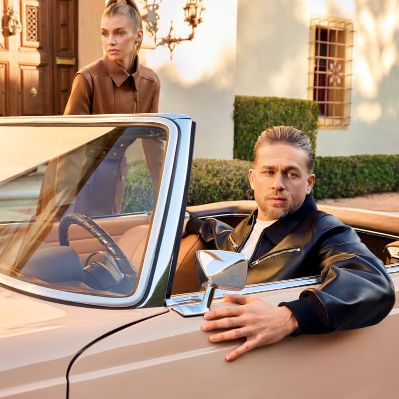 Charlie Hunnam and Stella Maxwell Star in Luxurious Mackage SS25 Campaign