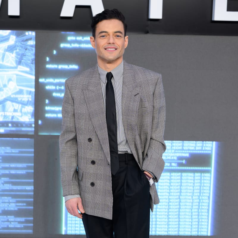 Rami Malek Takes 'The Amateur' Press Tour in Style