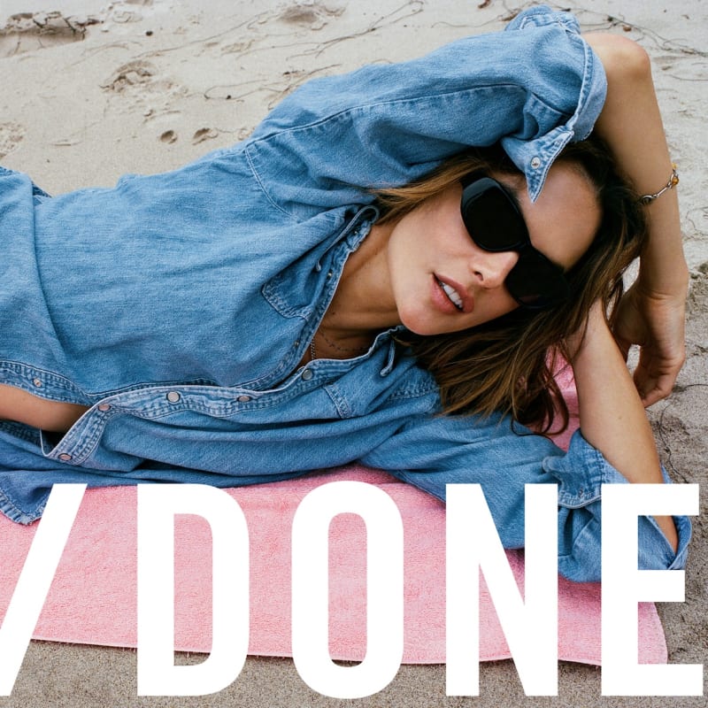 Alessandra Ambrosio Stars in RE/DONE's Summer 2025 Campaign