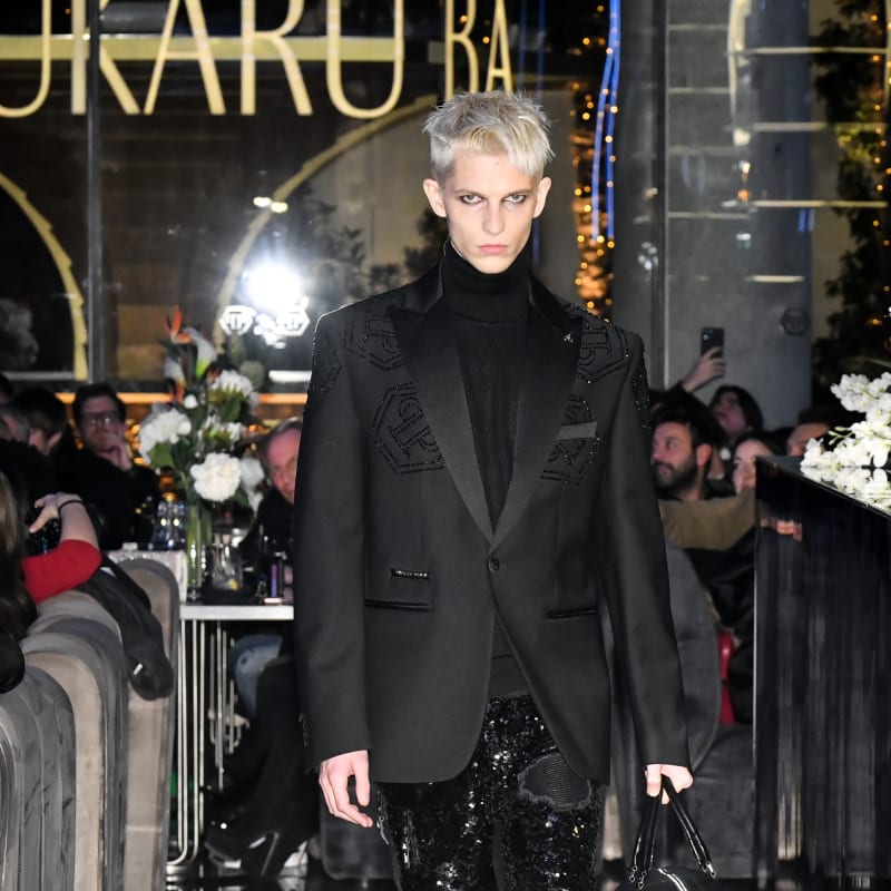 Philipp Plein FW25 Makes Dramatic Milan Men’s Fashion Week Reveal with French Montana