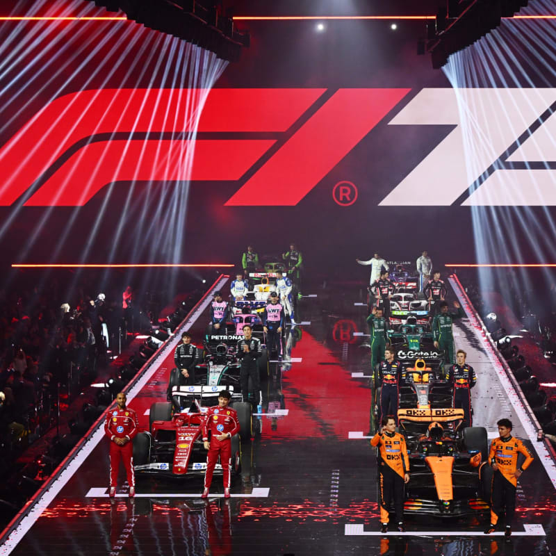 75th Anniversary of Formula 1 Makes History in London with MGK, Lewis Hamilton, and More