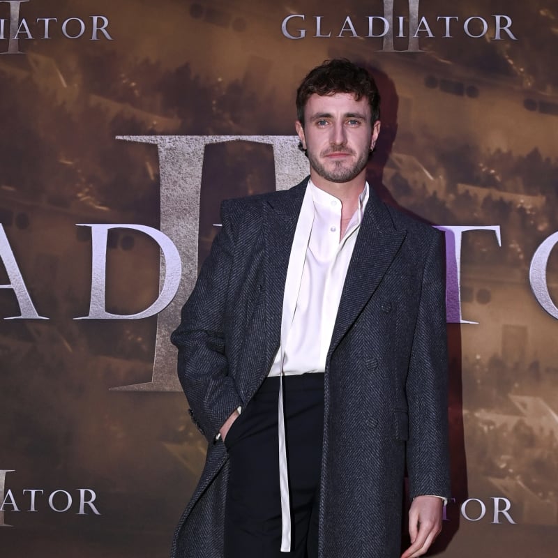 Paul Mescal Wears Custom Gucci to Dublin’s ‘Gladiator II’ Premiere