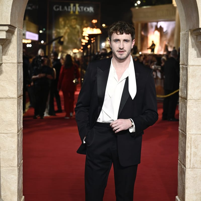 Paul Mescal Channels an Eveningwear Gladiator at the ‘Gladiator II’ Premiere