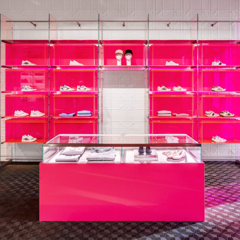 Gucci Wooster Boutique Transforms Space into Futuristic Sneaker Lab Featuring Cub3d and Re-Web