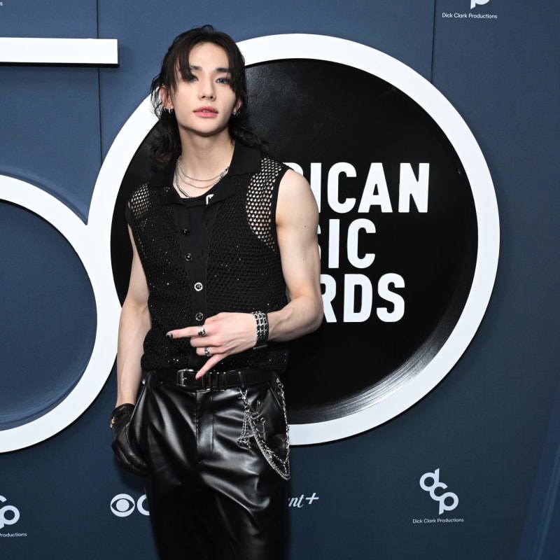 Stray Kids’ Hyunjin Brings Versace’s Fall-Winter Vision to Life at 50th AMAs