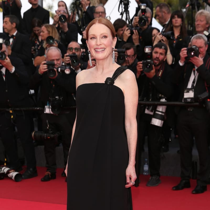 Julianne Moore Stuns in Bottega Veneta Gown at Cannes for 'The Phoenician Scheme'