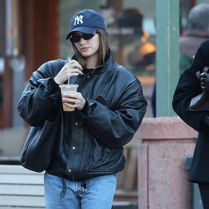 Hailey Bieber, Aspen Winter Weekend With Saint Laurent