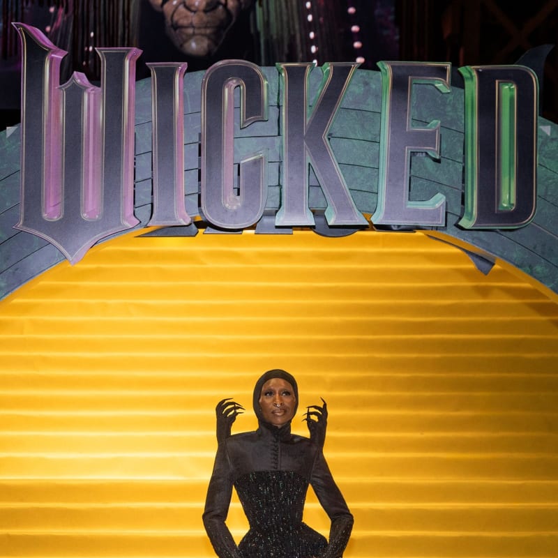 Cynthia Erivo Conjures Dark Glamour in Custom Thom Browne at ‘Wicked’ Mexico Premiere