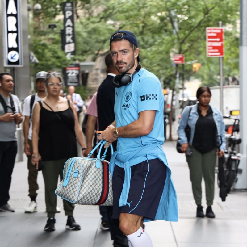 Jack Grealish Spotted with Gucci Savoy Duffle In Pitch-to-Pavement Style