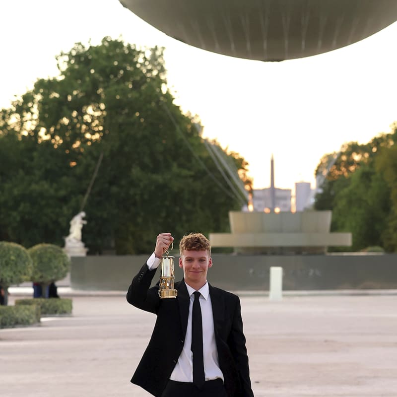 Louis Vuitton, Zaho De Sagazan, and Léon Marchand Shine at Paris 2024 Olympics Closing Ceremony