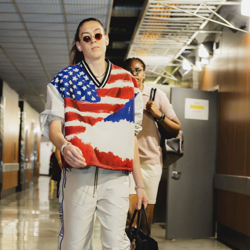 WNBA Star Breanna Stewart Makes A Patriotic Statement In Dior
