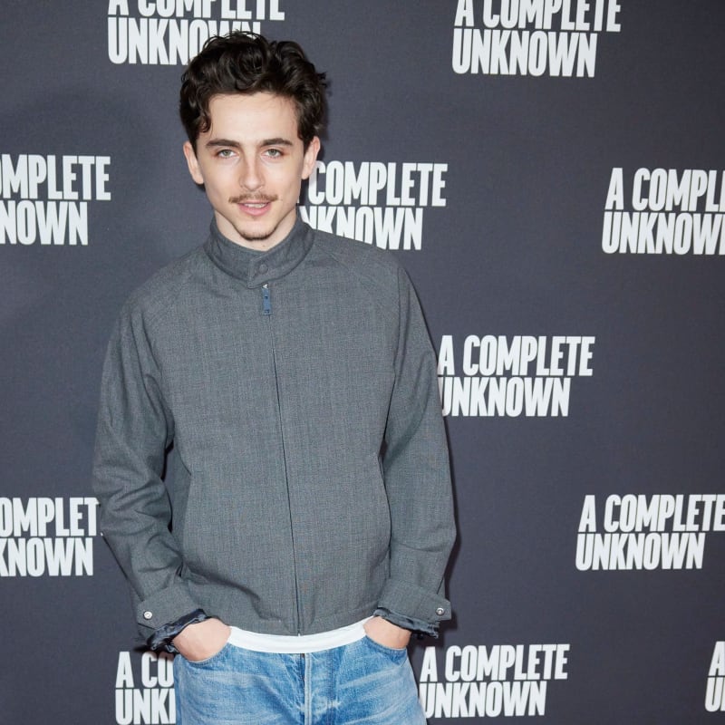 Timothée Chalamet Channels Bob Dylan in Prada at ‘A Complete Unknown’ London Premiere