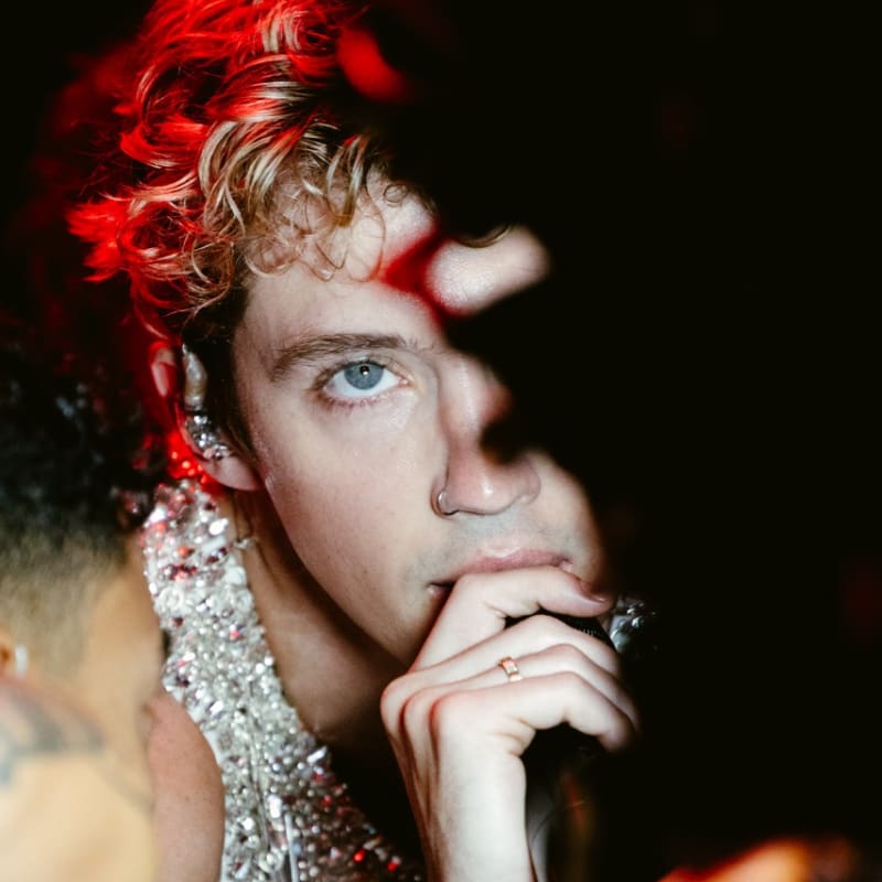 Troye Sivan Dazzles in Custom McQueen at ‘SWEAT’ Tour in San Diego